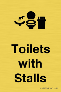 Toilets: Stalls and Wash Basin with Sanitary Bin